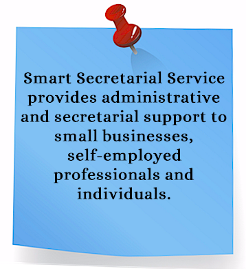 Smart Secretarial Service provides administrative and secretarial support to Bergen County New Jersey small businesses, self employed professionals and individuals.